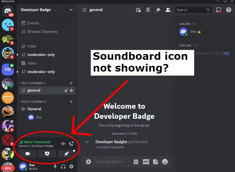 Soundboard Not Showing Up On Discord Server